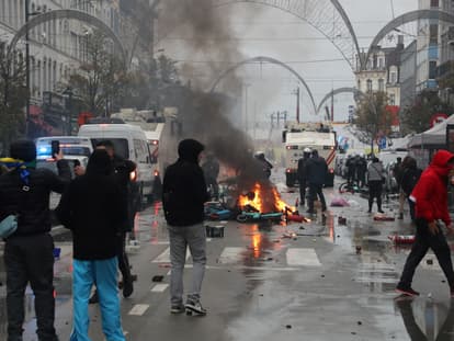 Incidents à Bruxelles après Maroc-Belgique