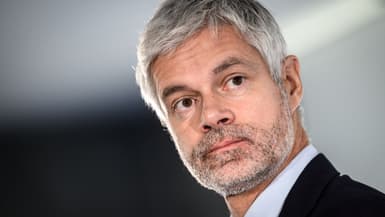 Le président du Conseil régional d'Auvergne-Rhône-Alpes Laurent Wauquiez, à Lyon (Rhône), le 19 octobre 2023.