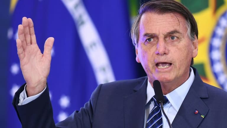 Jair Bolsonaro, le 5 mai 2021 à Brasilia (photo d'illustration)