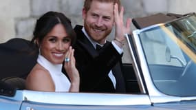 Meghan et Harry, le jour de leur mariage. 