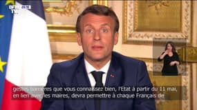 Emmanuel Macron: "L'État, à partir du 11 mai, devra permettre à chaque Français de se procurer un masque grand public"