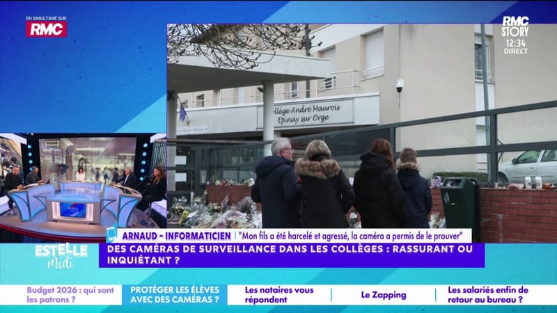 Caméras de surveillance dans les collèges : "Les caméras ont sauvé mon fils", raconte Arnaud