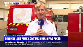 La préfète de la Gironde, Fabienne Buccio, annonce sur BMFTV que les riverains de Landiras vont pouvoir "dès ce soir" regagner leur domicile
