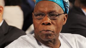 L'ancien président nigérian Olusegun Obasanjo, ici en 2012 à New York, aurait tenté une médiation avec des intermédiaires de Boko Haram pour obtenir la libération des lycéennes.