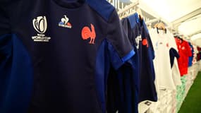 Les maillots du XV de France pendant la Coupe du monde.