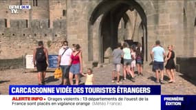 La Cité de Carcassonne vidée de ses touristes étrangers à cause du Covid-19