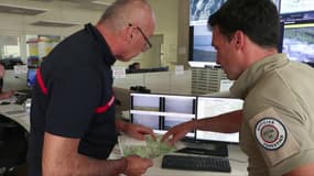 Au centre de commandement des pompiers de l'Hérault, le 21 août 2024