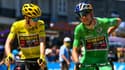 Jonas Vingegaard et Wout Van Aert lors du Tour de France 2022