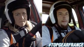Mercredi soir, Enora Malagré et Norbert Tarayre se sont frottés à la piste Top Gear France.
