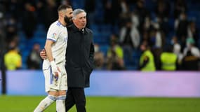 Karim BENZEMA et Carlo ANCELOTTI