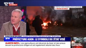 Mobilisation des agriculteurs: "Les injonctions politiques, on n'en peut plus", affirme Christophe Hillairet (président de la Chambre d’agriculture de région Île-de-France)