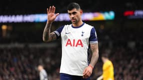 Cristian Romero avec Tottenham lors du match face à Chelsea, le 8 décembre 2024.