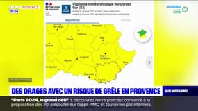 Provence: des orages avec un risque de grêle