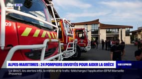 Alpes-Maritimes: 24 pompiers envoyés en Grèce