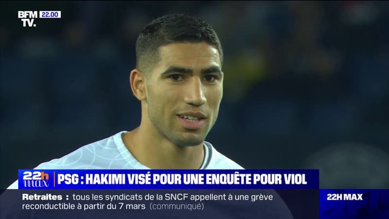 Le joueur du PSG Achraf Hakimi visé par une enquête pour viol