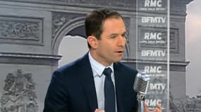 Benoît Hamon lundi matin sur BFMTV et RMC.