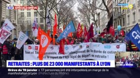 Retraites : Plus de 23 000 manifestants à Lyon