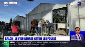 Salon-de-Provence: le vide-serres de la municipalité attire les foules