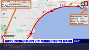 Nice: d'importants embouteillages à prévoir en raison d'une manifestation de chauffeurs VTC