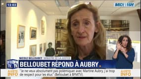 "Je crois savoir que ça a été le cas." Selon Nicole Belloubet, Martine Aubry a bien été prévenue de sa visite à Lille