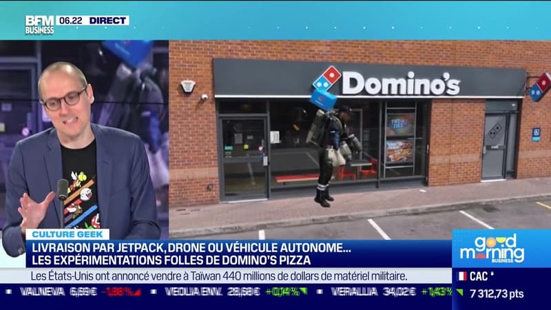 Culture Geek : Livraison par jetpack, drone ou véhicule autonome... les expérimentations folles de Domino's Pizza, par Anthony Morel - 30/06