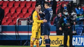 Lionel Messi (Barça) et Angel Di Maria (PSG)