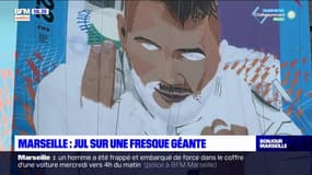 Marseille: une fresque géante de Jul dans le 16e arrondissement