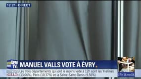 Manuel Valls a voté à Evry