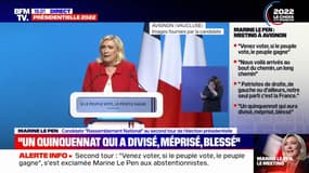 Marine Le Pen: "Si les Français ont à faire barrage, c'est au retour d'Emmanuel Macron"