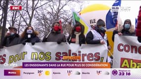 Les enseignants dans la rue pour plus de considération
