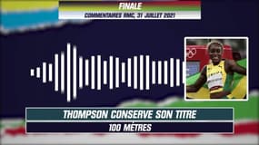 JO 2021 (athlétisme) : Thompson conserve son titre sur 100m avec un chrono monstrueux (commentaires RMC)