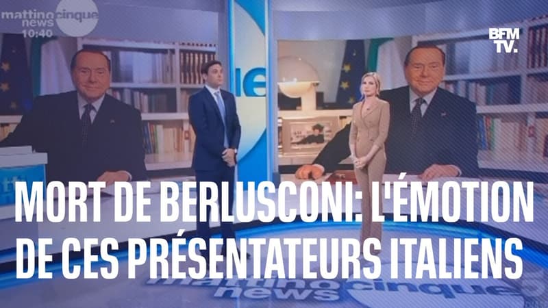 Mort de Silvio Berlusconi: la vive émotion de ces deux présentateurs italiens en direct