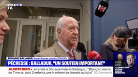 "Son projet pour notre pays est le meilleur": Édouard Balladur exprime son soutien à Valérie Pécresse 
