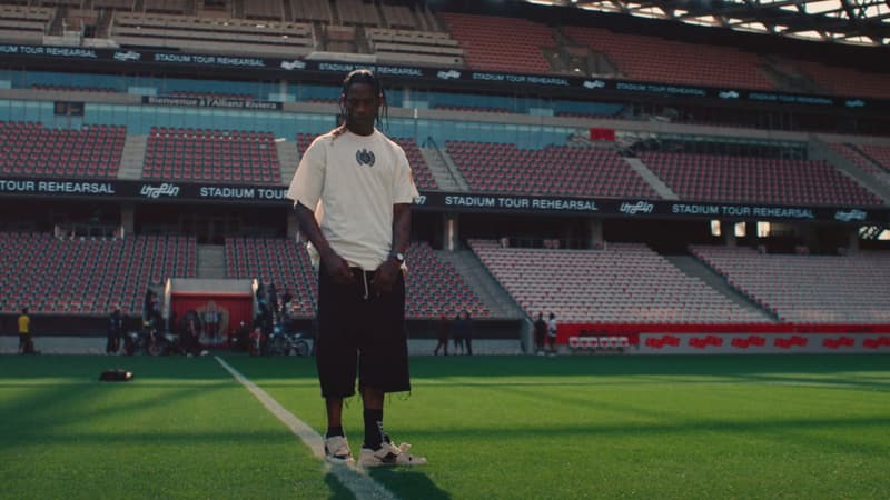 Le rappeur américain Travis Scott, en featuring avec Bad Bunny et The Weeknd, est présent à l'Allianz Riviera dans son clip K-POP.