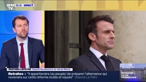 Mathieu Lefèvre (Renaissance): "Il n'y a pas une minute à perdre pour promulguer" la réforme des retraites