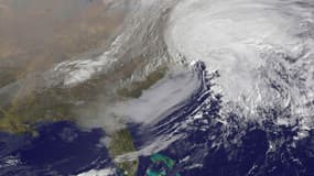 Image satellite de la tempête au nord-est des Etats-Unis