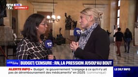 Menace de censure contre Michel Barnier: "Ce qui est important, c'est qu'il y ait un budget qui soit adopté", estime Stéphanie Rist, députée Ensemble