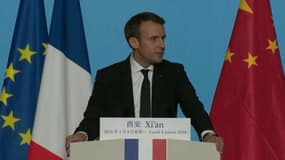 "Nous devons beaucoup à la décision de la Chine de rester dans le cadre de l’accord de Paris", déclare Macron 
