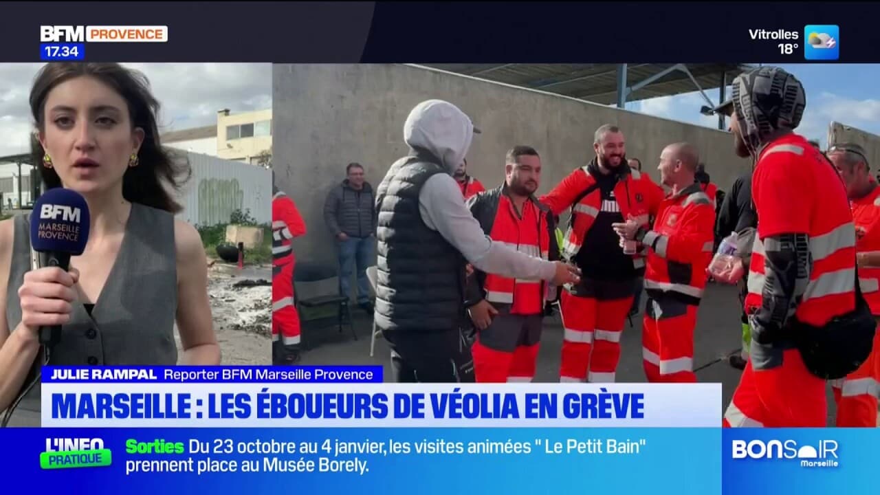 Marseille les éboueurs de Veolia en grève après des tensions avec la