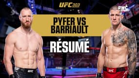 Résumé UFC 303 : Pyfer v Barriault, un combat achevé par un KO assourdissant au 1er round