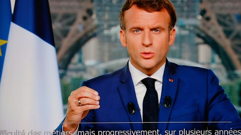 Emmanuel Macron à Paris, le 12 juillet 2021