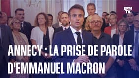 Attaque au couteau: la prise de parole d'Emmanuel Macron à la préfecture d'Annecy 