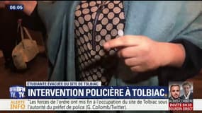 Tolbiac: "Les flics nous ont matraqués, ils nous ont traités comme des chiens", dénonce une étudiante évacuée