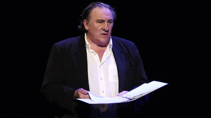 Gérard Depardieu au théâtre du Châtelet à Paris