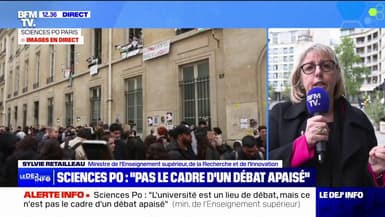"Les lignes rouges ont été franchies": la ministre de l'Enseignement supérieur réagit au blocage de Sciences Po Paris