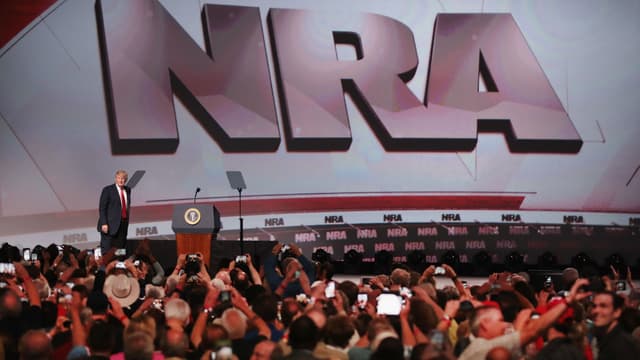 Donald Trump au meeting annuel de la NRA, le 28 avril 2018