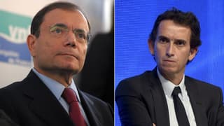 Le PDG de Casino, Jean-Charles Naouri et celui de Carrefour, Alexandre Bompard.