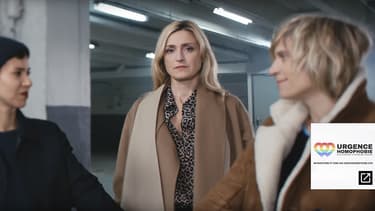 Julie Gayet dans le clip de "De l'amour", contre 'lhomophobie.