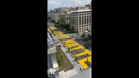 À Washington, un immense “Black Lives Matter” a été peint en face de la Maison Blanche