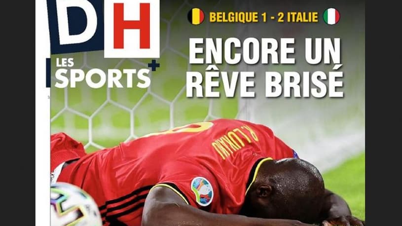 L une des pages sports du journal la Dernière Heure L une des pages sports du journal la Dernière Heure